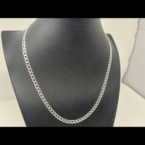 925 sterling silver chain 5mm 20” mens womens unisex - Picture 7 of 8